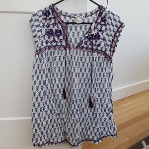 Boho sleeveless blouse